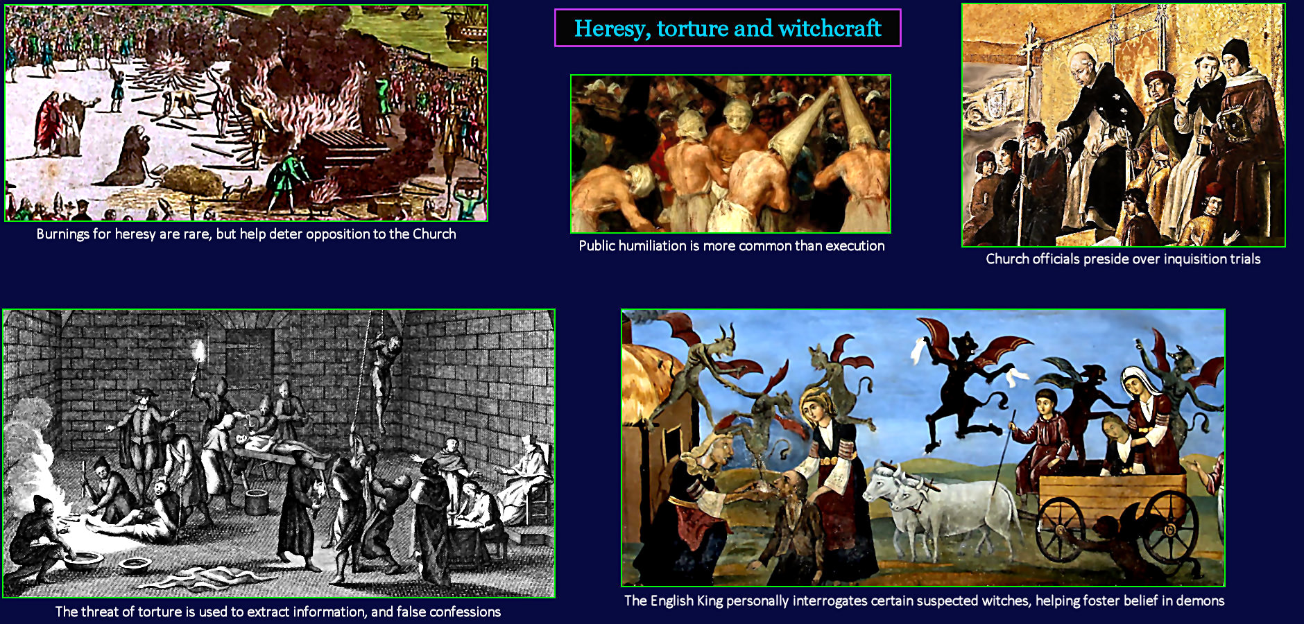 Inquisitions, heresy, witchcraft, 1500s